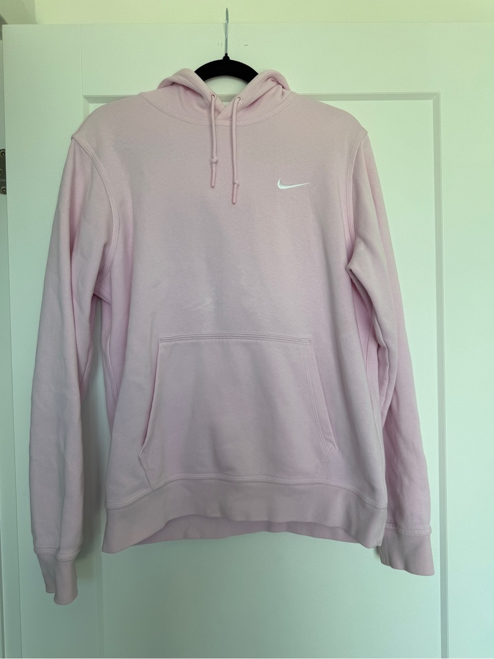 Nike Pastel Pink Pullover Hoodie with White Swoosh